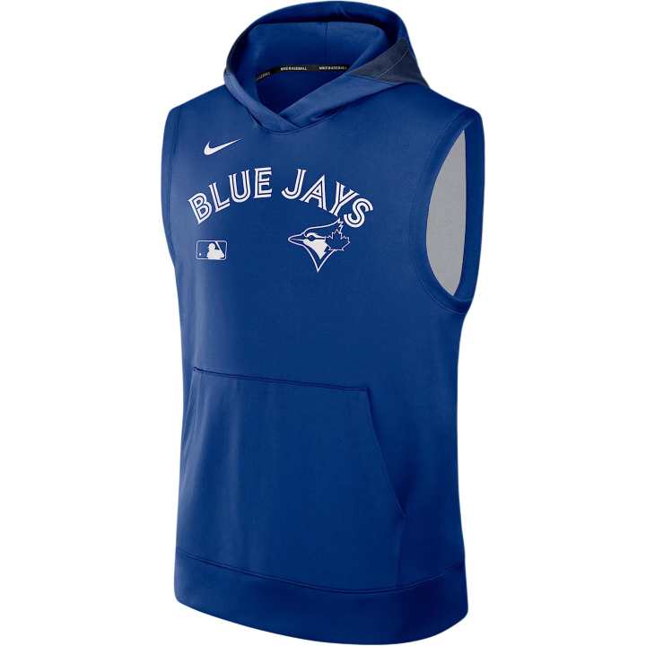 Nike Nike Toronto Blue Jays Authentic Collection Men's Nike Dri FIT Mlb Sleeveless Pullover Hoodie