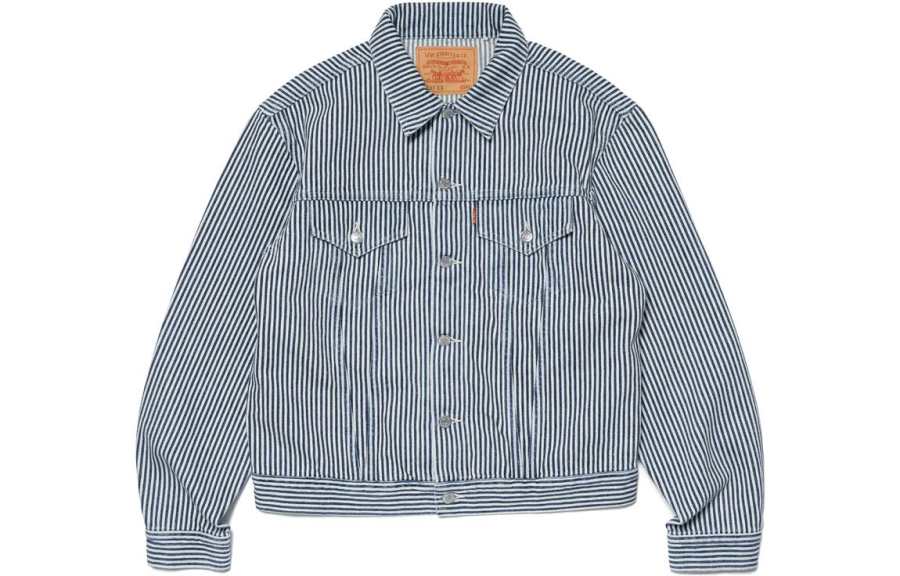 Levis X Nigo 557XX Hickory Stripe Trucker Jacket Indigo