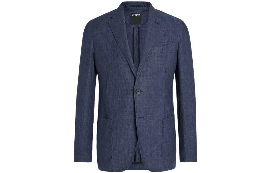 Ermenegildo Zegna Business Suit Coat Men's Ink Blue