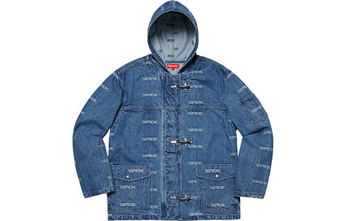Supreme Supreme Logo Denim Turnout Jacket