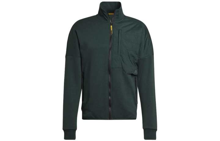 Adidas Adidas Jackets Men's Dark Shadow Green Stand Collar Moderate Other