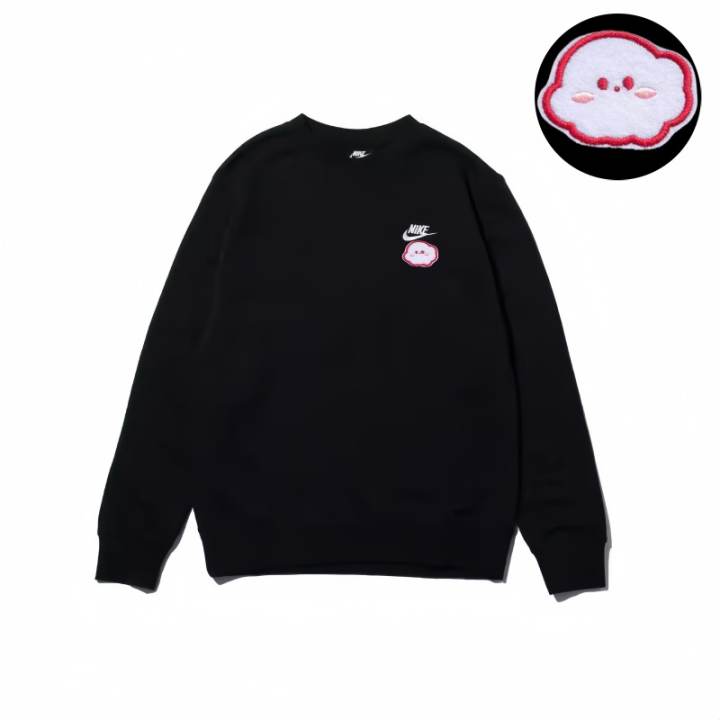 Nike Nike Sweatshirts Unisex Black Crew Neck Moderate Regular