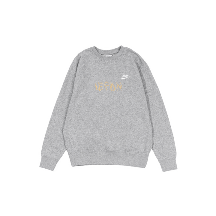 Nike Nike Sweatshirts Men's Gray Crew Neck Moderate Regular