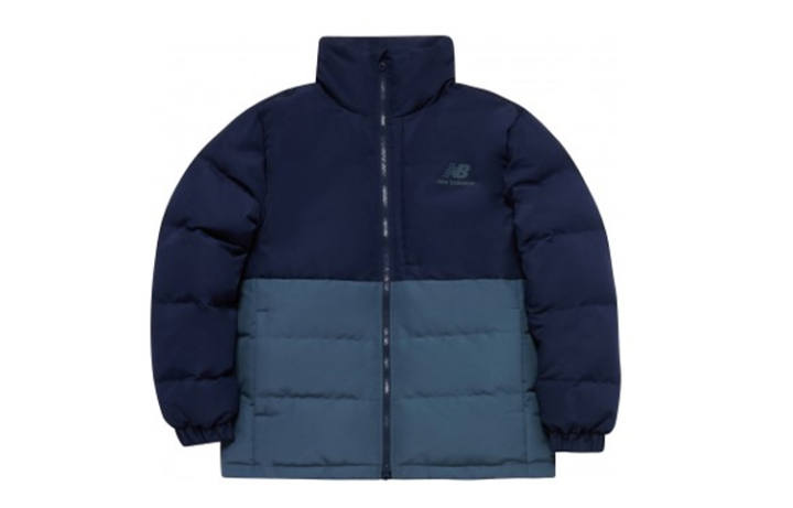 New Balance New Balance Down Jackets Men's Blue Stand Collar Moderate Other