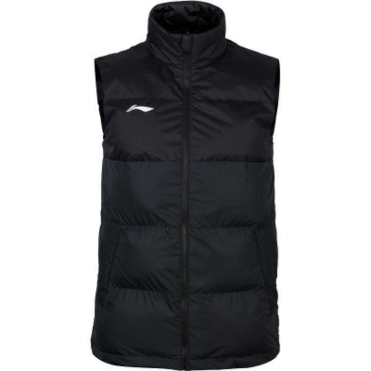 Li-Ning Li Ning Vests Unisex Black Stand Collar Moderate Urban Techwear