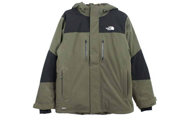 THE NORTH FACE Down Jackets Men's Army Green Hooded Moderate Other
