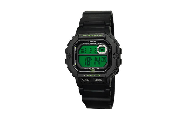 CASIO CASIO Custom Collection Quartz Movement Resin Strap Watch Men's Watches Green Dial