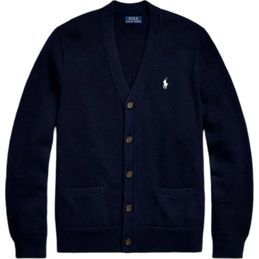 Polo Ralph Lauren logo-embroidered cotton cardigan