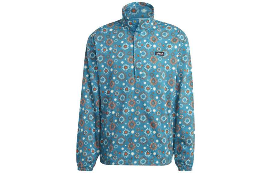 Adidas Originals Adidas Graphic-print Organic-cotton Jacket