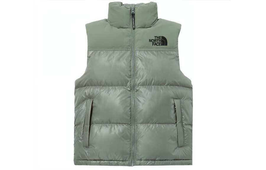 THE NORTH FACE Nuptse On Ball Vest Khaki Unisex Korea Version