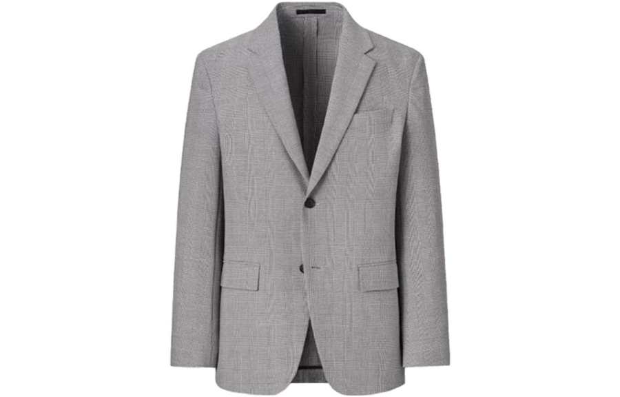 UNIQLO Business Suits Men's Gray Suit Collar Moderate Other
