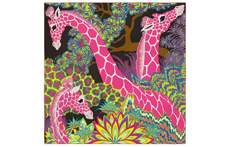 HERMES HERMES Scarves Women's Pink