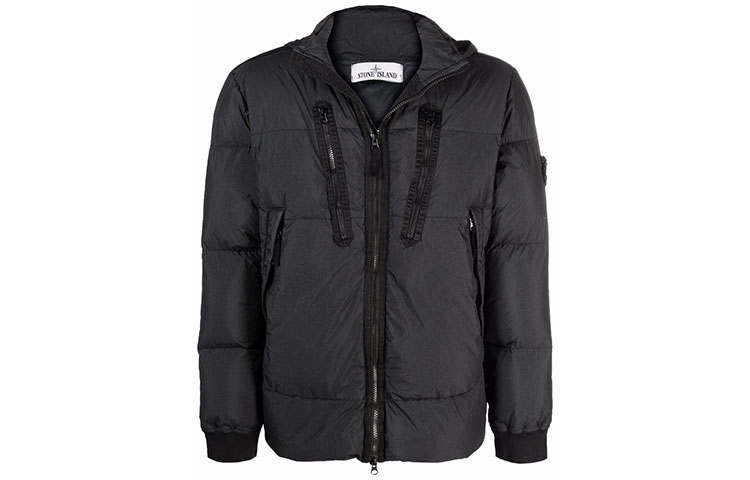 STONE ISLAND FW21 Down Jacket Unisex Black