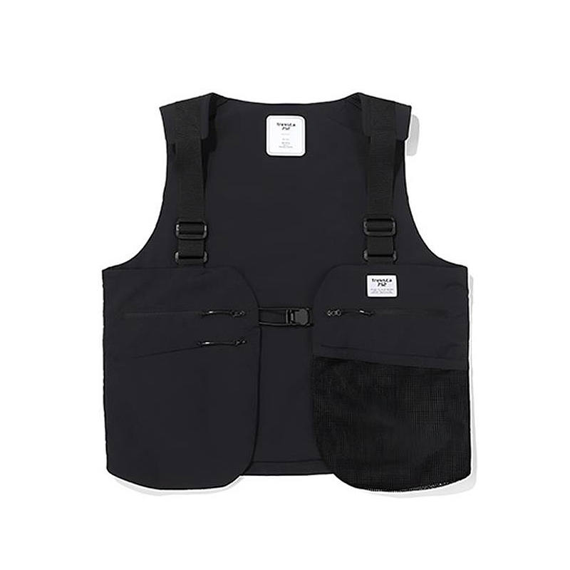 TREKSTA TREKSTA Vests Unisex Black Collarless Moderate Workwear