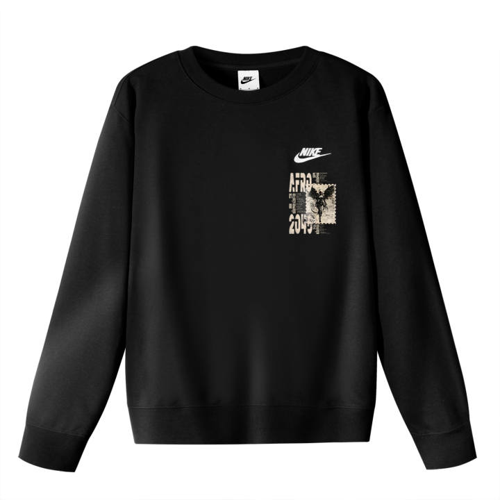 Nike Nike Sweatshirts Unisex Black Crew Neck Moderate Regular