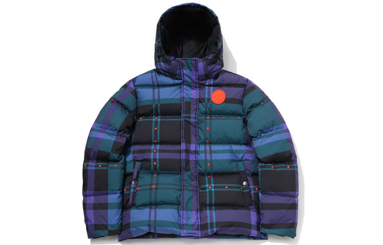 Li-Ning Li Ning Down Jacket Men's Black And Blue Full Print
