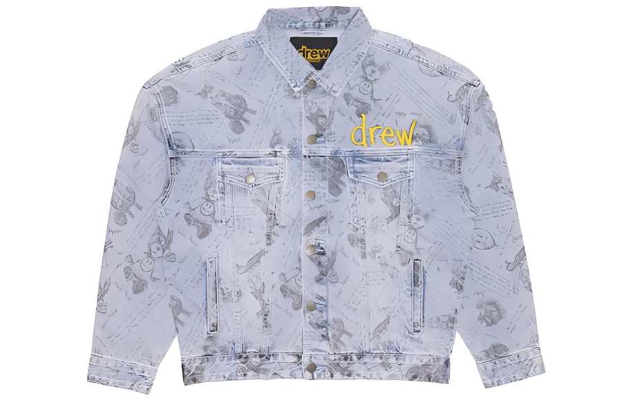 Drew House Logo Denim Jacket Men's Blue