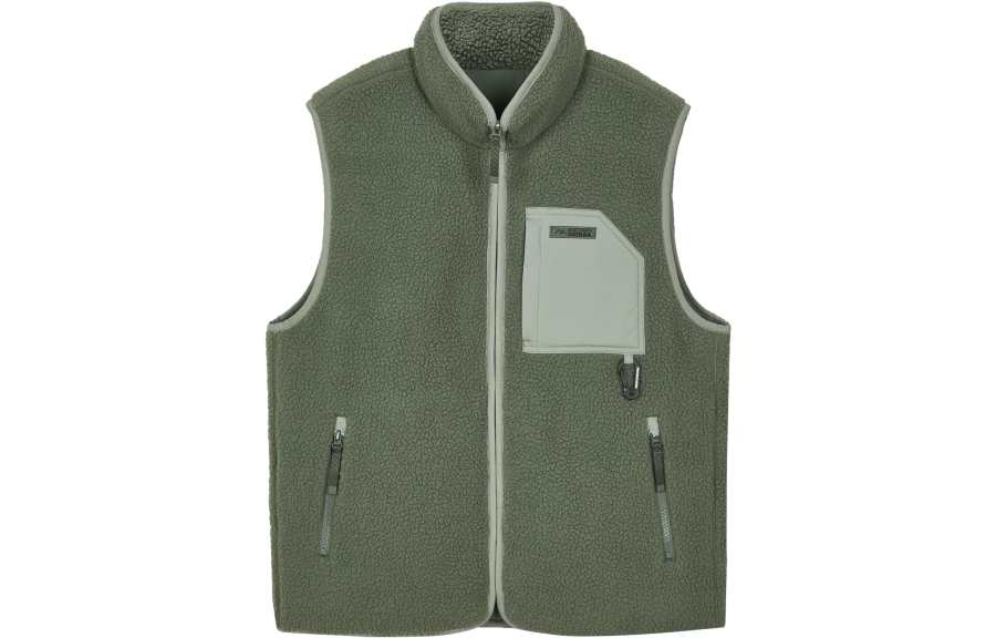 Skechers Vests Men's Agave Green/035Z Stand Collar Moderate Other