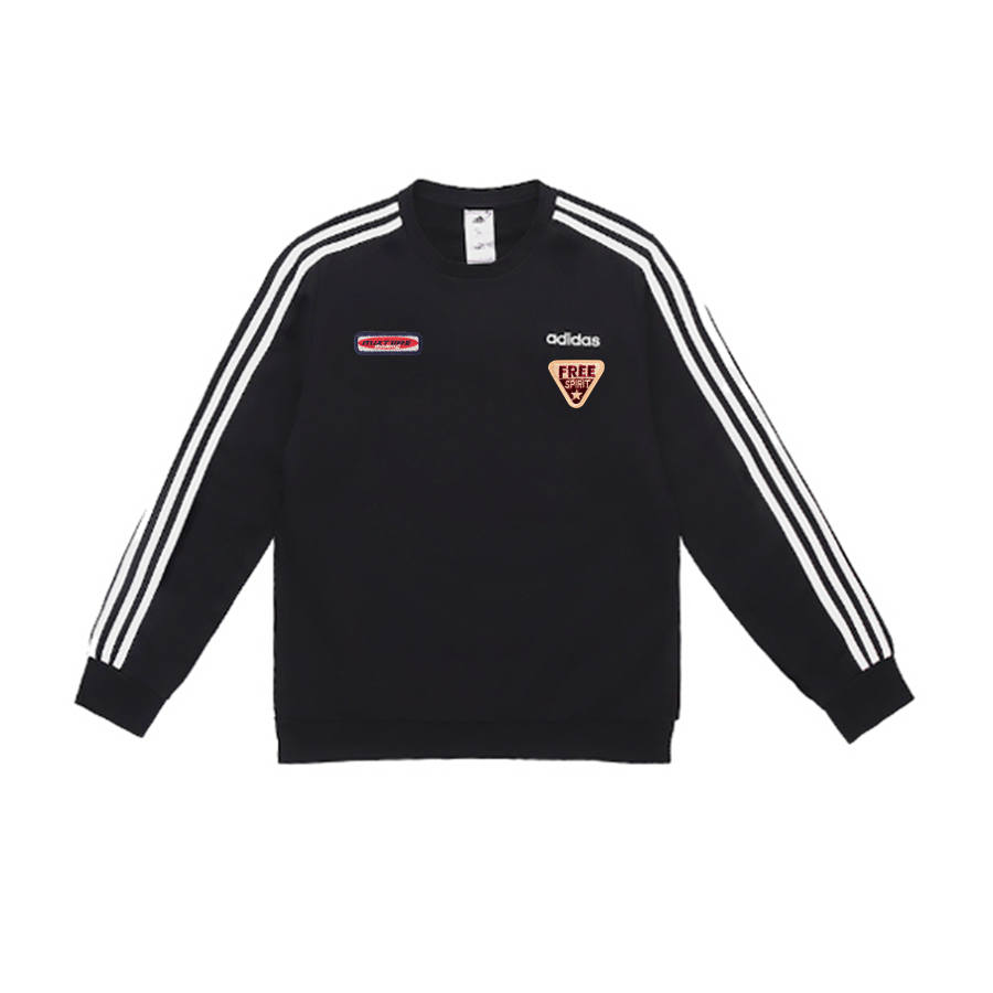 Adidas Adidas Sweatshirts Unisex Black Crew Neck Moderate Regular