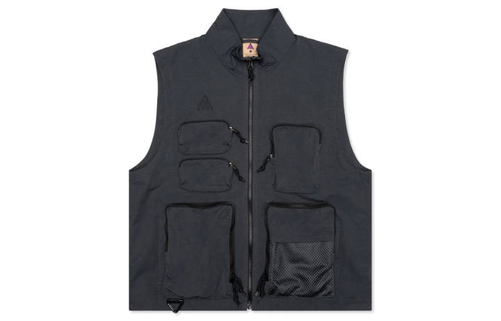 Nike Nike Vests Men's Smoke Gray Stand Collar Moderate Workwear