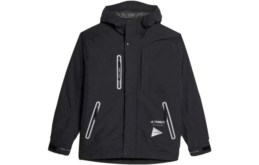 Adidas Adidas TERREX X And Wander Windbreaker Jackets Men's Black Hooded Thickened