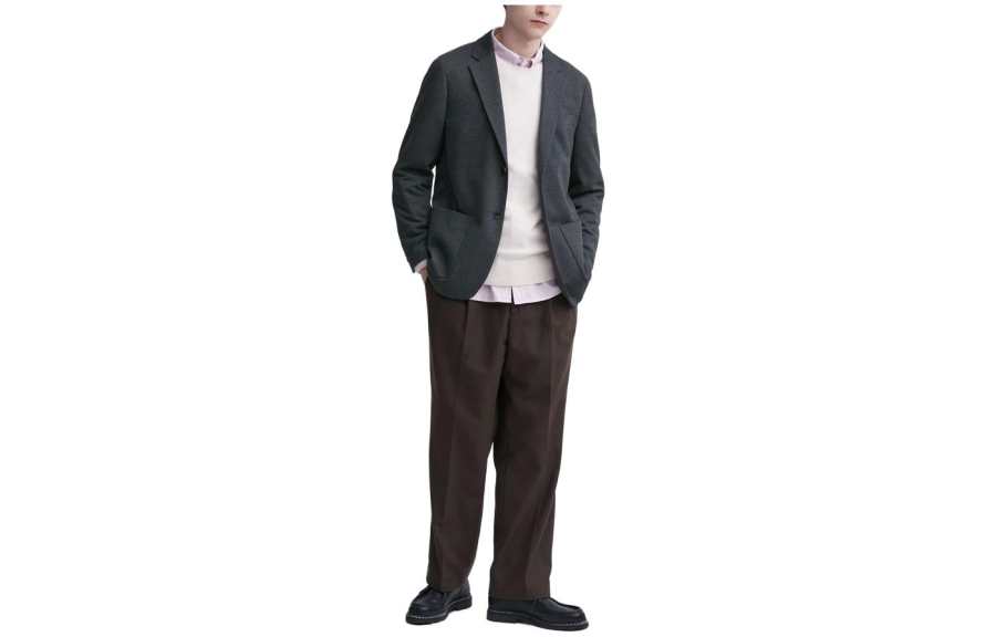 UNIQLO Business Suit Men's Dark Gray