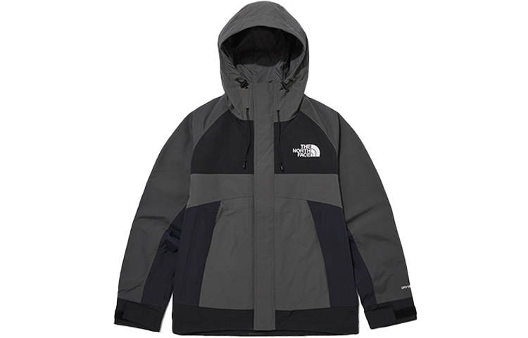 THE NORTH FACE Mountain Windproof Windbreaker Jacket Unisex Black Gray