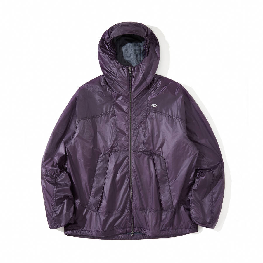 NOTHOMME BLUE OCTA Fleece Lined Ultra Lightweight Compact Moisture Absorption Quick Dry Outdoor Thermal Hooded