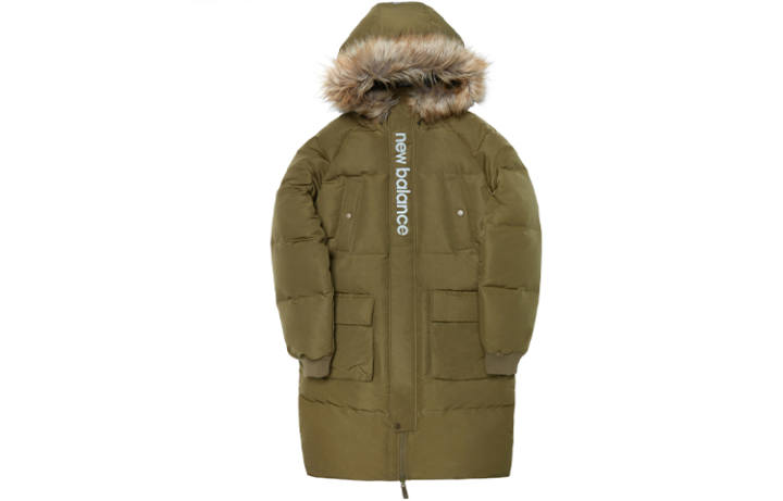 New Balance New Balance Down Jackets Men's Green Hooded Moderate
