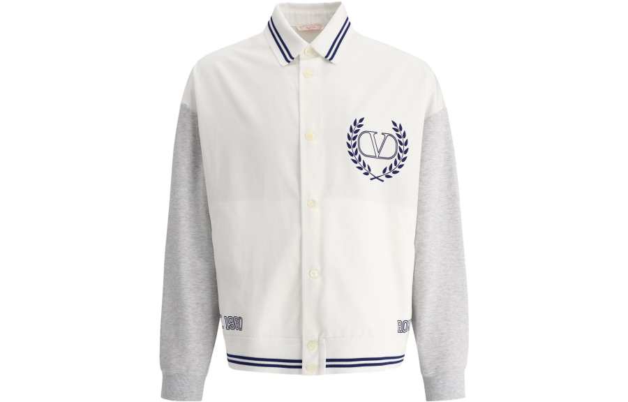 Valentino Valentino Logo Printed Long Sleeved Jacket