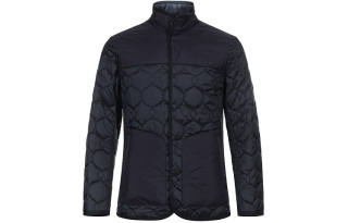 Zzegna FW21 Solid Color Stand Collar Puffer Jacket Men's Black