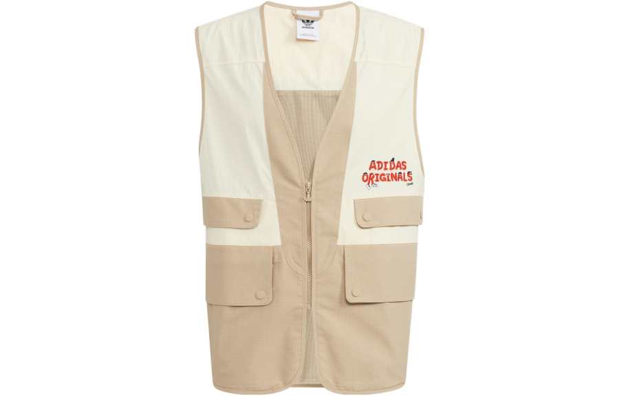 Adidas Originals Vests Unisex Yellow Collarless Moderate Other