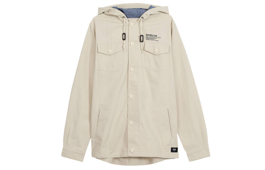 Vans Vans Jackets Men's Beige Hooded Moderate Other