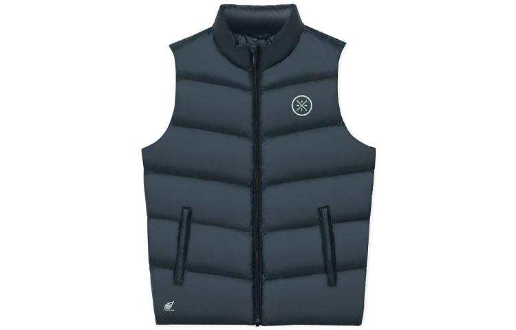 Li-Ning Li Ning Down Vests Men's Black Stand Collar Moderate Other