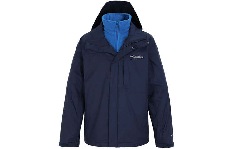 Columbia Waterproof And Windproof Windbreaker Jacket Men's Blue