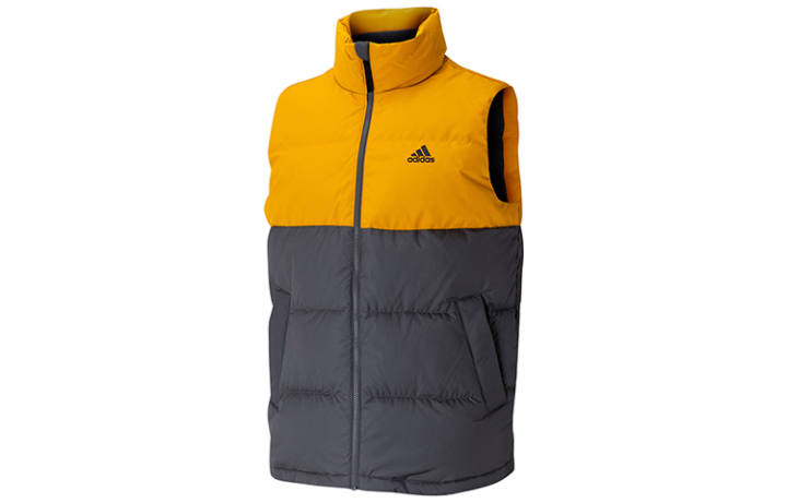 Adidas Adidas Down Jacket Men's Yellow Black Multicolor
