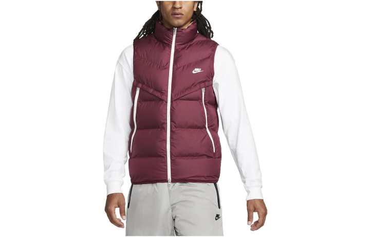 Nike Nike Vests Men's Brick Red Stand Collar Moderate Other