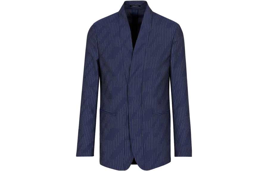 EMPORIO ARMANI Business Suits Men's Blue Suit Collar Moderate