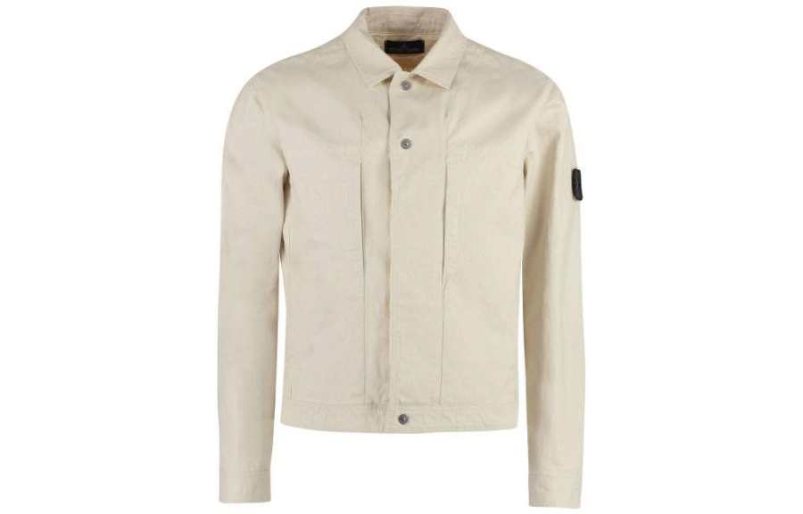 STONE ISLAND Jackets Men's Khaki Lapel Moderate