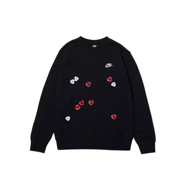 Nike Nike Sweatshirts Men's Black Crew Neck Moderate Regular