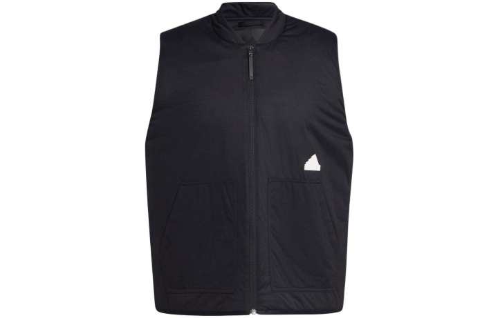 Adidas Adidas Vests Men's Black Stand Collar Moderate Other