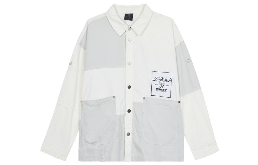 Li-Ning Li Ning Denim Jackets Men's Ivory Stone Gray Lapel Moderate Other