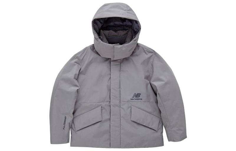 New Balance New Balance MQS Jackets Men's Gray Hooded Non Detachable Moderate Other