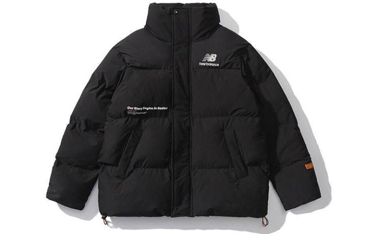 New Balance New Balance Down Jackets Unisex Black Stand Collar Moderate Other