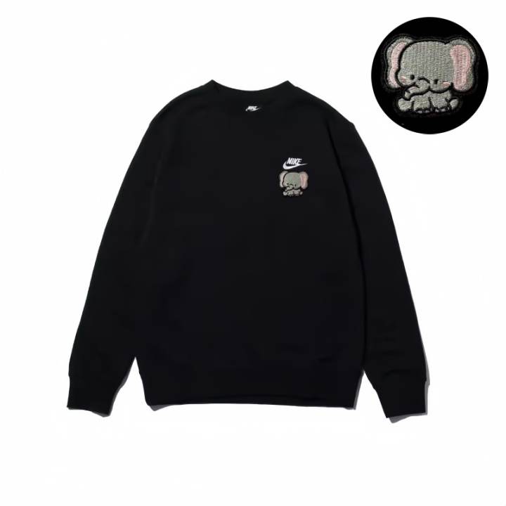 Nike Nike Sweatshirts Unisex Black Crew Neck Moderate Regular