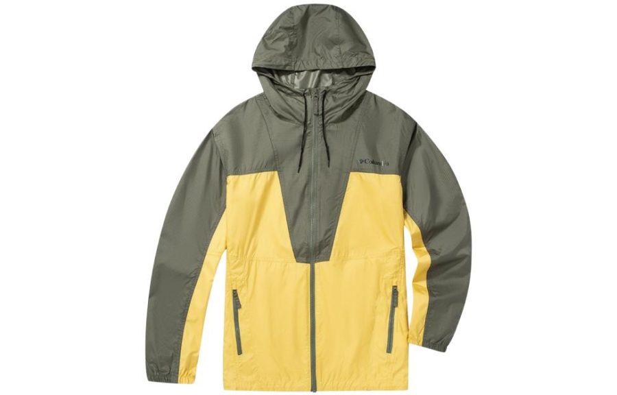 Columbia Jackets Men's Yellow Hooded Moderate Other