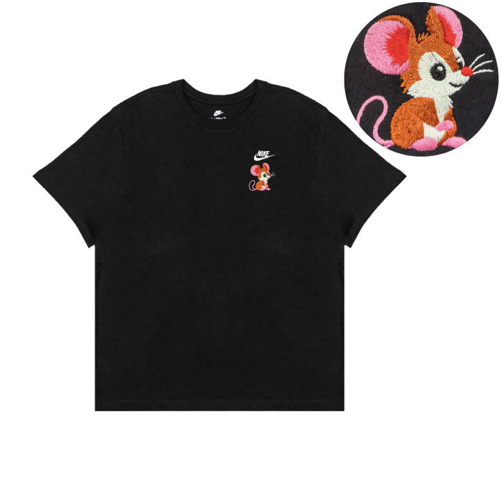 Nike Nike T Shirts Unisex Black Crew Neck Moderate Straight Fit
