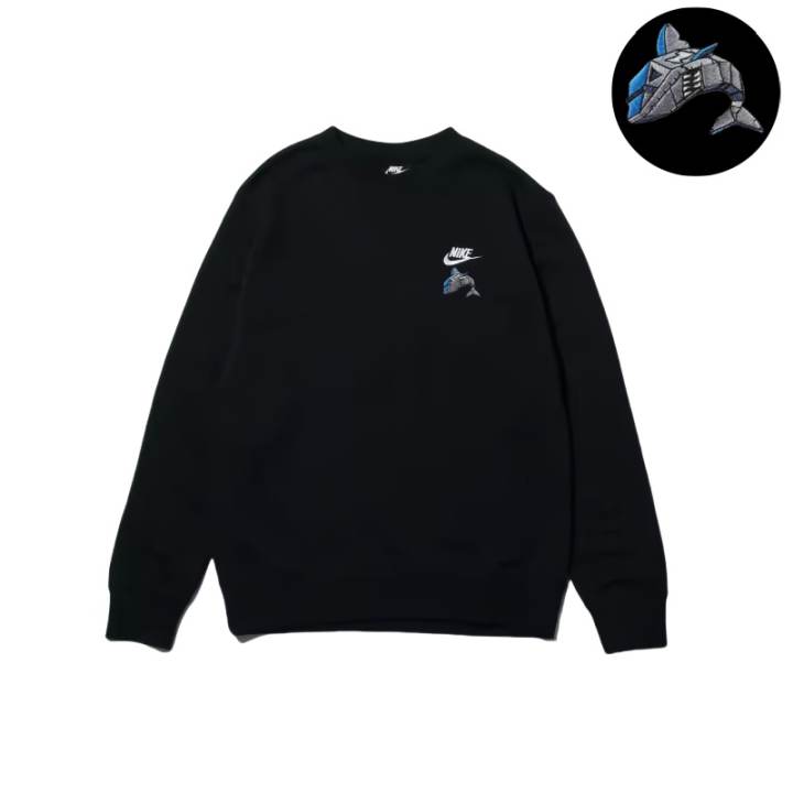 Nike Nike Sweatshirts Unisex Black Crew Neck Moderate Regular
