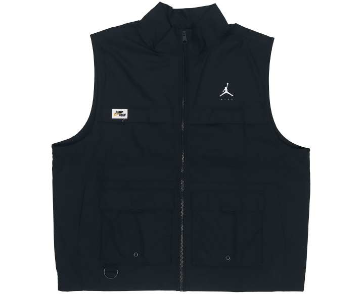 Jordan Jordan Vests Men's Black Stand Collar Moderate Workwear
