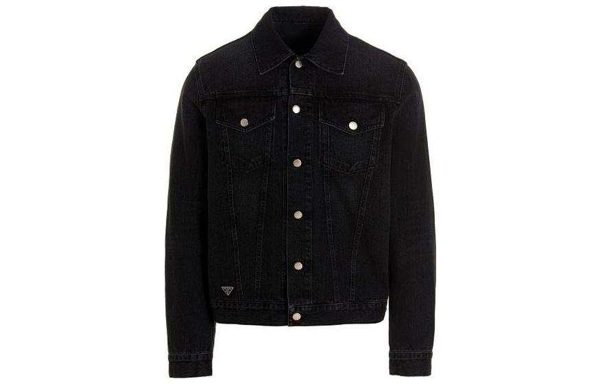 PRADA PRADA Triangle logo Denim Blouson Jacket